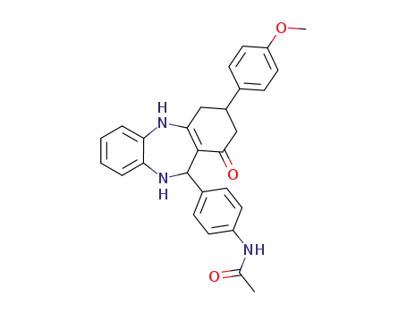 N-{4-[3-(4-methoxyphenyl)-1-oxo-2,3,4,5,10,11-hexahydro-1H-dibenzo[b,e][1,4]diazepin-11-yl]phenyl}acetamide
