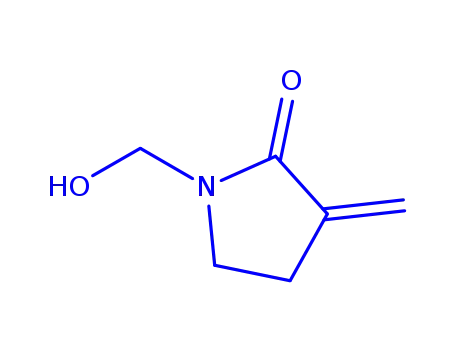 Molecular Structure of 221114-35-8 (2-Pyrrolidinone,1-(hydroxymethyl)-3-methylene-(9CI))