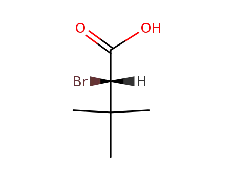 Molecular Structure of 32653-37-5 ((S)-2-Bromo-3,3-dimethylbutyric acid)