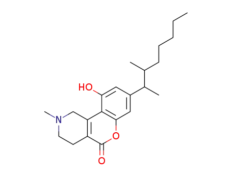 8-(1,2-dimethyl-heptyl)-10-hydroxy-2-methyl-1,2,3,4-tetrahydro-chromeno[4,3-<i>c</i>]pyridin-5-one