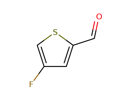 Molecular Structure of 32431-71-3 (4-Fluoro-2-thiophenecarbaldehyde)