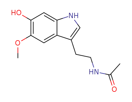 Molecular Structure of 2208-41-5 (6-HYDROXYMELATONIN)