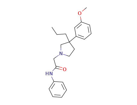 Molecular Structure of 29482-64-2 (2-[3-(3-methoxyphenyl)-3-propylpyrrolidin-1-yl]-N-phenylacetamide)