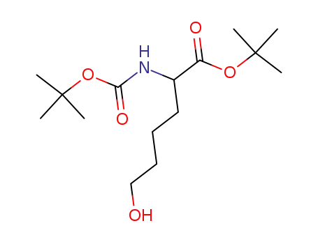 Molecular Structure of 220243-81-2 (TERT-BUTYL 2-(TERT-BUTOXYCARBONYLAMINO)-6-HYDROXYHEXANOATE)