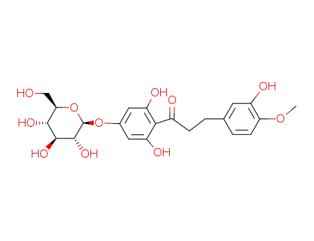 Molecular Structure of 21940-36-3 (Hesperitin dihydrochalcone glucoside)