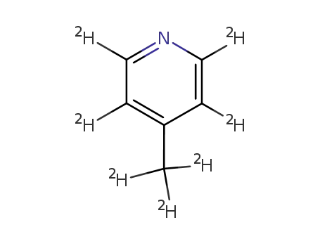 Molecular Structure of 29372-29-0 (4-METHYLPYRIDINE-D7)