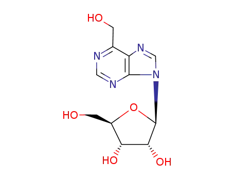 Molecular Structure of 29618-02-8 (6-hydroxymethylpurine riboside)