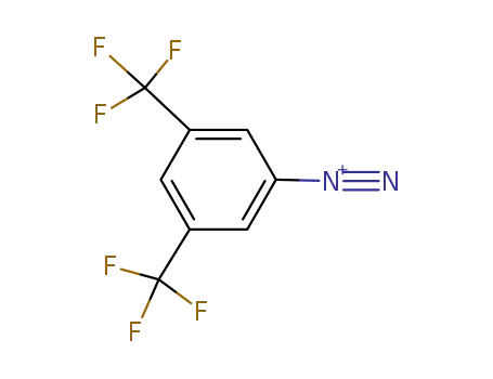 Molecular Structure of 29684-26-2 (3,5-bis(trifluoromethyl)benzenediazonium)