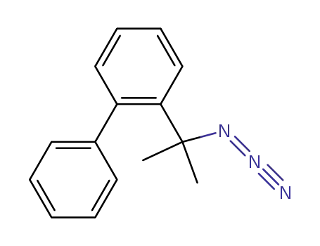 Molecular Structure of 32366-24-8 (2-(1-Azido-1-methylethyl)-1,1'-biphenyl)