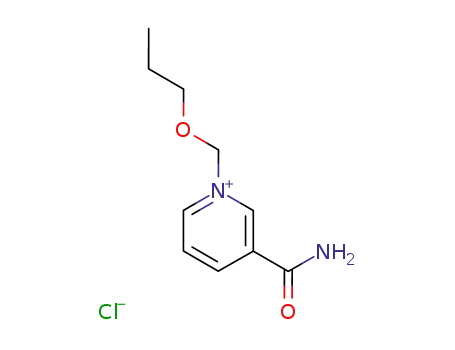 Molecular Structure of 22137-51-5 (3-Carbamoyl-1-propoxymethyl-pyridiniumchlorid)