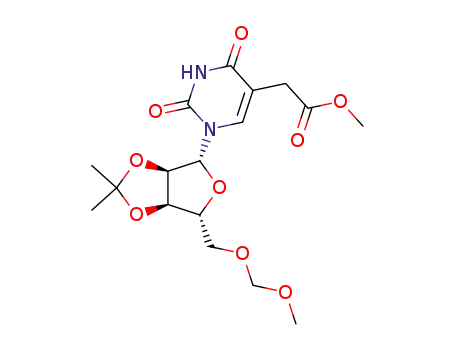 2',3'-O-isopropylidene-5-methoxycarbonylmethyl-5'-O-methoxymethyluridine