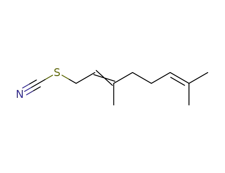 Molecular Structure of 22005-45-4 ((2E)-3,7-dimethylocta-2,6-dien-1-yl thiocyanate)