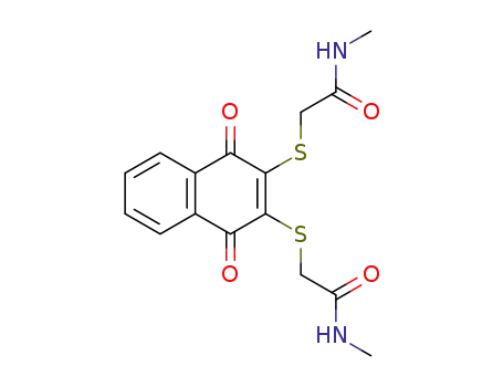 아세트아미드, 2,2-(1,4-디하이드로-1,4-디옥소-2,3-나프탈렌디일)비스(티오)비스N-메틸-