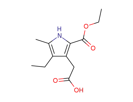 (2-ethoxycarbonyl-4-ethyl-5-methyl-pyrrol-3-yl)-acetic acid