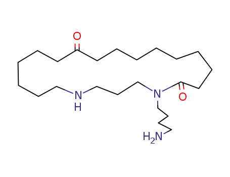 Molecular Structure of 29579-65-5 (5-(4-Aminobutyl)-1,5-diazacyclohenicosane-6,15-dione)