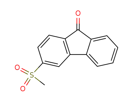 Molecular Structure of 22010-71-5 (3-(methylsulfonyl)-9H-fluoren-9-one)