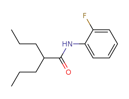 Molecular Structure of 22180-82-1 (2-Propyl-pentanoic acid (2-fluoro-phenyl)-amide)