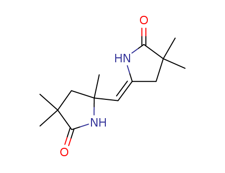 2-Pyrrolidinone,5-[(4,4-dimethyl-5-oxo-2-pyrrolidinylidene)methyl]-3,3,5-trimethyl- cas  29777-68-2