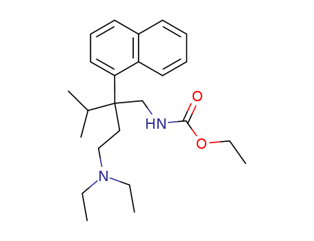 Carbamic acid,[4-(diethylamino)-2-isopropyl-2-(1-naphthyl)butyl]-, ethyl ester (8CI) cas  29473-91-4