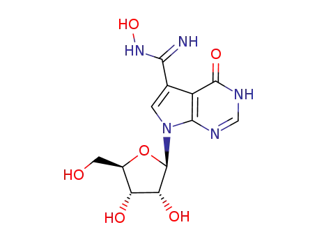 1H-Pyrrolo[2,3-d]pyrimidine-5-carboximidamide,4,7-dihydro-N-hydroxy-4-oxo-7-b-D-ribofuranosyl-