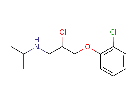 Molecular Structure of 21925-70-2 (1-(o-Chlorophenoxy)-3-(isopropylamino)-2-propanol)