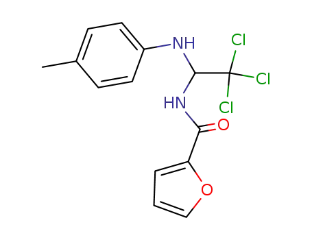 Molecular Structure of 298190-68-8 (N-[2,2,2-trichloro-1-(4-toluidino)ethyl]-2-furamide)