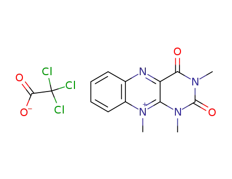 Molecular Structure of 89027-67-8 (1,3,10-trimethylalloxazinium trichloroacetate)