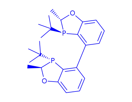 Molecular Structure of 2207601-10-1 ((2R,2'R,3R,3'R)-3,3'-di-tert-butyl-2,2'-dimethyl-2,2',3,3'-tetrahydro-4,4'-bibenzo[d][1,3]oxaphosphole)