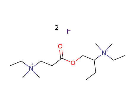 3-(ethyl-dimethyl-ammonio)-propionic acid-[2-(ethyl-dimethyl-ammonio)-butyl ester]; diiodide