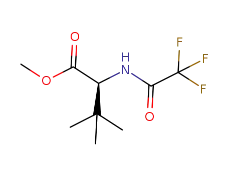 Molecular Structure of 942607-09-2 (L-VALINE, 3-METHYL-N-(2,2,2-TRIFLUOROACETYL)-, METHYL ESTER)