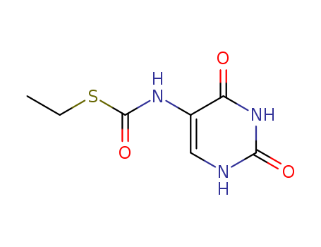 5-Pyrimidinecarbamicacid, 1,2,3,4-tetrahydro-2,4-dioxothio-, S-ethyl ester (7CI,8CI) cas  2950-39-2