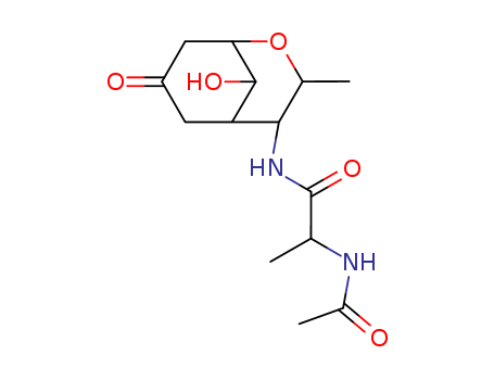 Propionamide,2-acetamido-N-(9-hydroxy-3-methyl-7-oxo-2-oxabicyclo[3.3.1]non-4-yl)-,(1S,2R,3R,4R,5R,9R)- (8CI) cas  21902-56-7