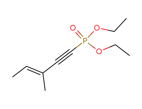 Molecular Structure of 22152-31-4 ([(E)-3-Methyl-3-penten-1-ynyl]phosphonic acid diethyl ester)
