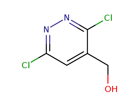 Molecular Structure of 29360-81-4 ((3,6-dichloropyridazin-4-yl)methanol)
