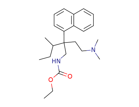 Carbamic acid,[2-[2-(dimethylamino)ethyl]-3-methyl-2-(1-naphthyl)pentyl]-, ethyl ester (8CI) cas  29473-88-9