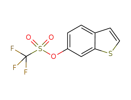 Molecular Structure of 877264-48-7 (Benzo[b]thiophen-6-yl trifluoromethanesulfonate)