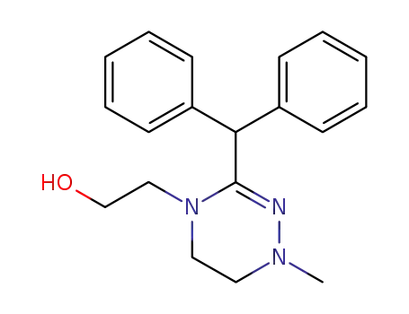 Molecular Structure of 22201-92-9 (2-[3-(Diphenylmethyl)-5,6-dihydro-1-methyl-1,2,4-triazin-4(1H)-yl]ethanol)