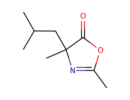 2-옥사졸린-5-온, 4-이소부틸-2,4-디메틸-, ()-(8CI)