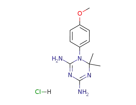 1-(4-Methoxyphenyl)-6,6-dimethyl-1,3,5-triazine-2,4-diamine;hydrochloride