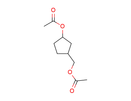 Molecular Structure of 29480-71-5 (Cyclopentanemethanol, 3-hydroxy-, diacetate, cis- (8CI))