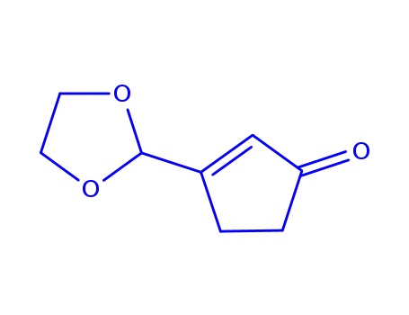 2-Cyclopenten-1-one,  3-(1,3-dioxolan-2-yl)-