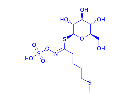 1-thio-beta-D-glucopyranose 1-[5-(methylthio)-N-(sulphooxy)valerimidate]