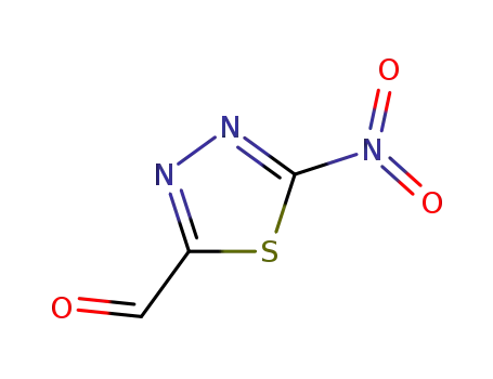 1,3,4-Thiadiazole-2-carboxaldehyde, 5-nitro- (8CI,9CI)