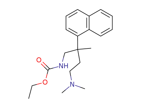 Molecular Structure of 29473-86-7 (ethyl [4-(dimethylamino)-2-methyl-2-(naphthalen-1-yl)butyl]carbamate)