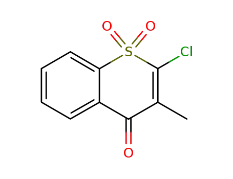 2-chloro-3-methylthiochromen-4-one S-dioxide
