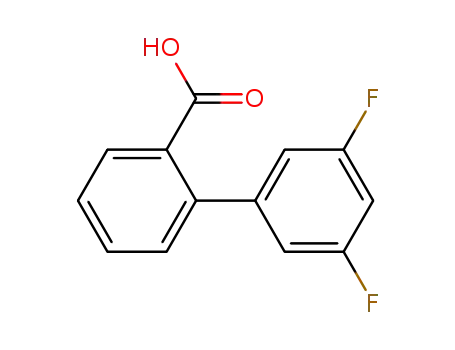 Molecular Structure of 886363-21-9 (2-BIPHENYL-3',5'-DIFLUORO-CARBOXYLIC ACID)