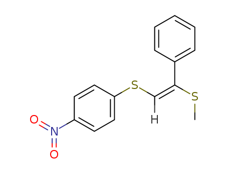 Styrene, a-(methylthio)-b-[(p-nitrophenyl)thio]-, (E)-(8CI)