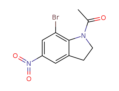 Molecular Structure of 220442-80-8 (1-ACETYL-7-BROMO-5-NITROINDOLINE)