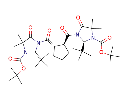 (2S,2'S)-1,1'-<(1S,2S)-cyclopentane-1,2-dicarbonyl>bis<1-<(tert-butoxy)carbonyl>-2-(tert-butyl)-5,5-dimethylimidazolidin-4-one>