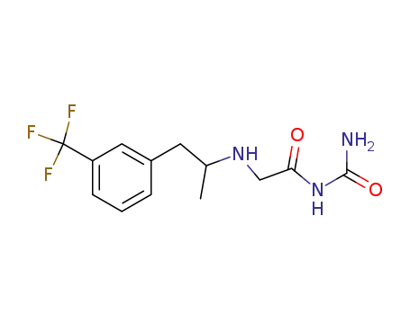 Molecular Structure of 29485-14-1 (1-(alpha-Methyl-m-trifluoromethylphenethylamino)acetylurea)